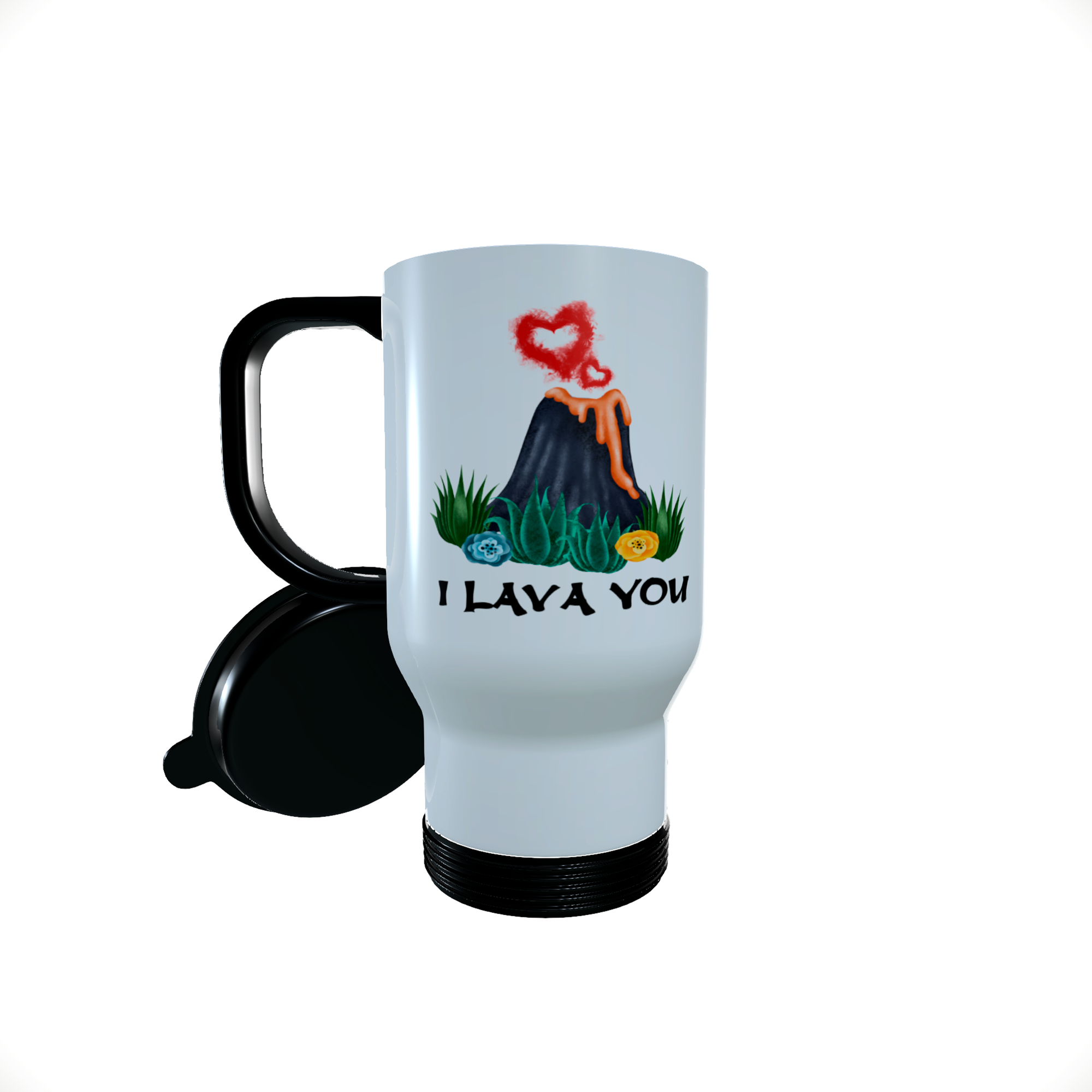 I Lava You Travel Mug, Personalised Travel Mug, I Love You